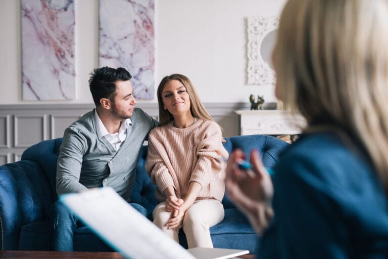 Married couple in a couples counseling session